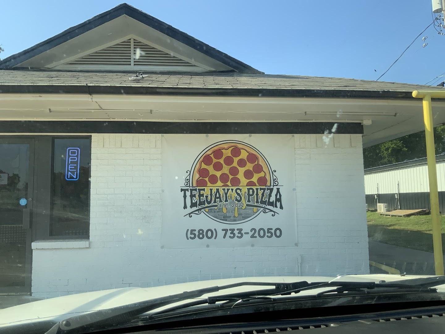 TeeJay's Pizza Menu